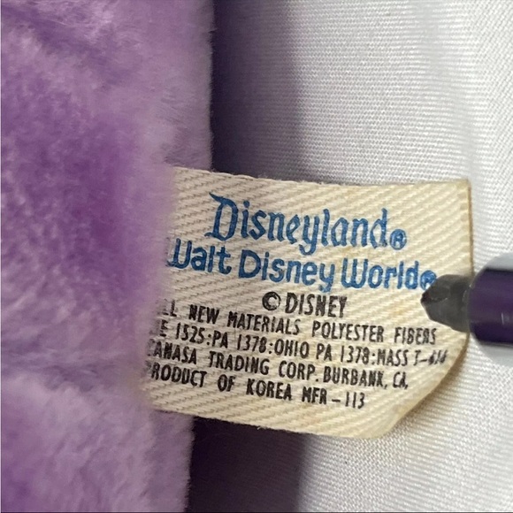 Vintage Toy Disney Figment Dragon Plush Disneyland Walt Disney World Epcot 10” - Picture 7 of 10